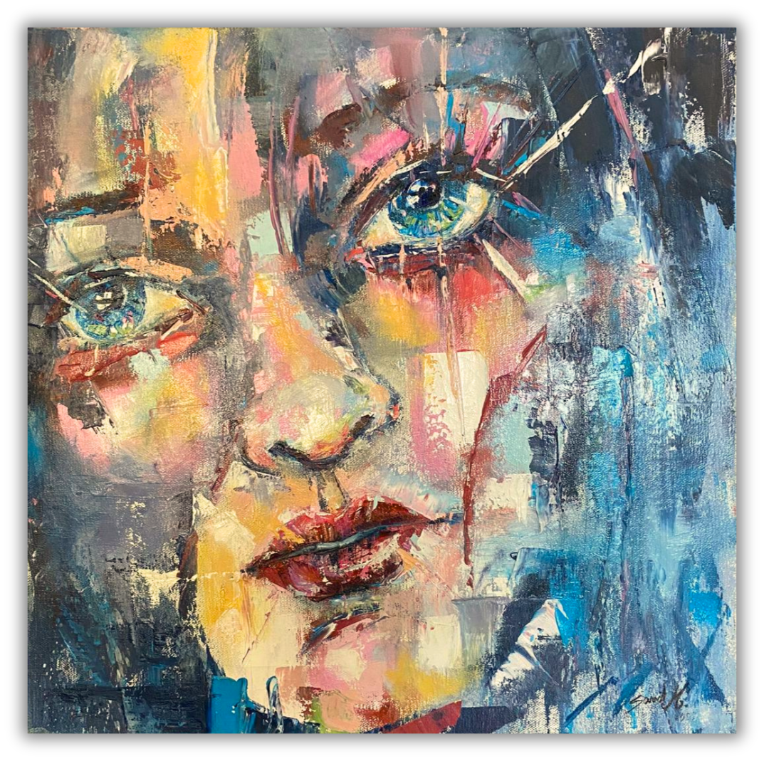 Dans ses yeux , 40/40 cm