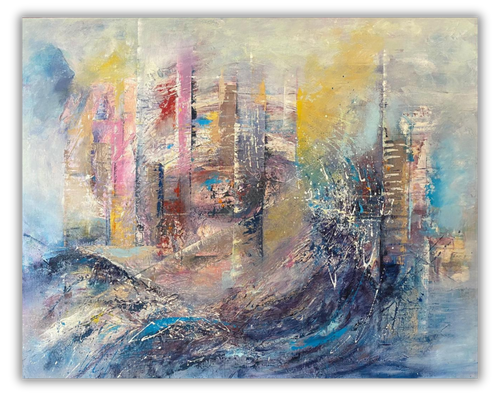 La tempête , 72/90 cm