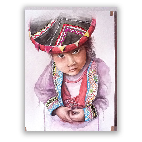 The little Peruvian, (inspired by Réhahn Photography) 40/50cm