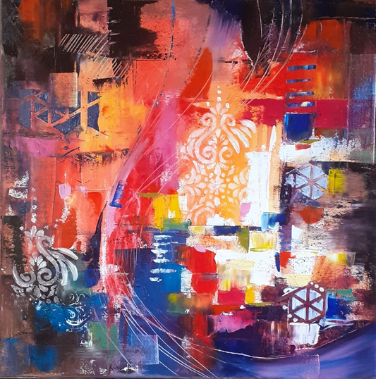 L' écho des couleurs  40/40 cm